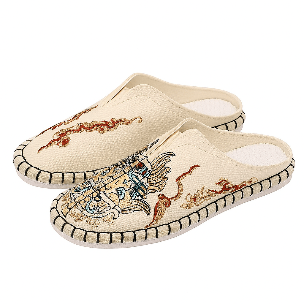 Chausson Brodé Traditionnelle Chinois