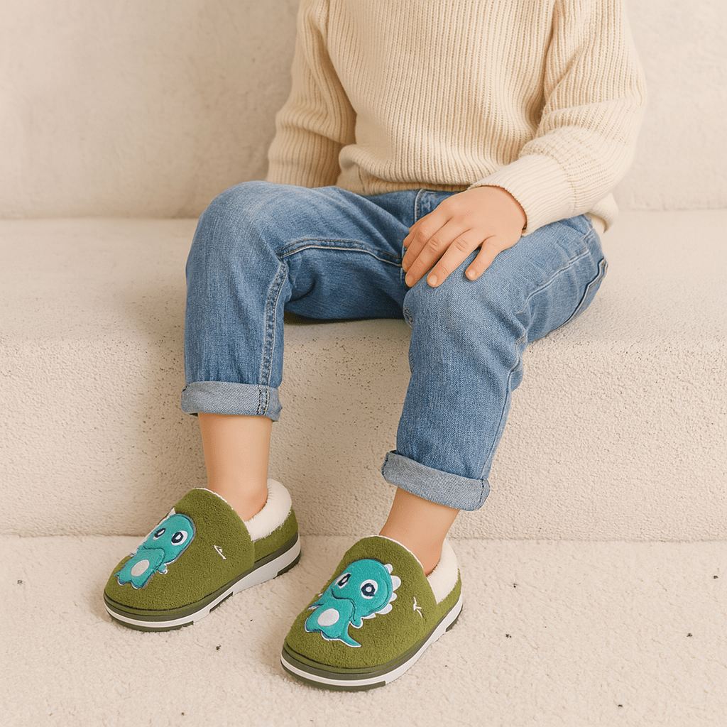 Chaussons Dinosaure Enfants - Cocoon Pieds