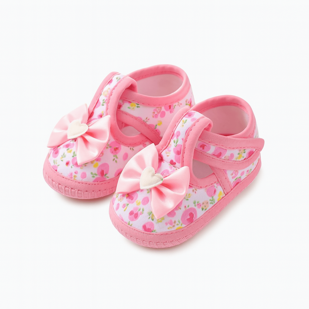 Chausson Bébé Fille Nœud