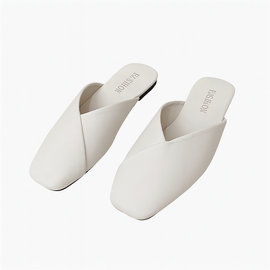 Chausson Mule Cuir Femme