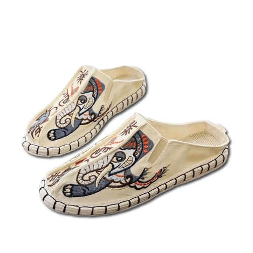 Chausson Brodé Traditionnelle Chinois