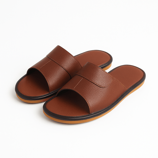 Chausson Cuir Sandale