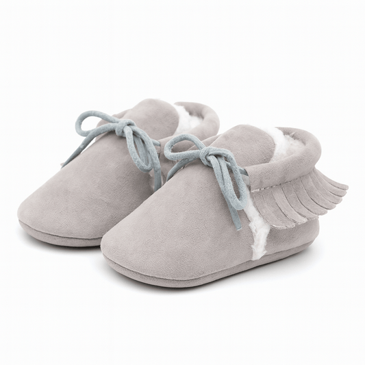 Chausson à Frange Bébé Peluché